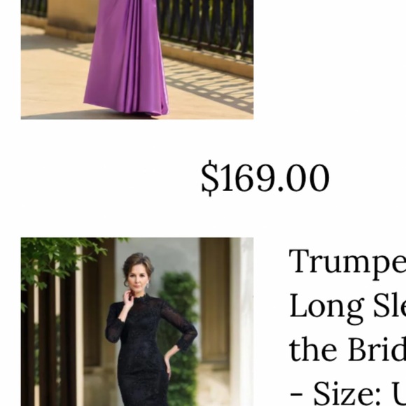 Sophisticated Black Long Sleeve Gown
New - Picture 4 of 4